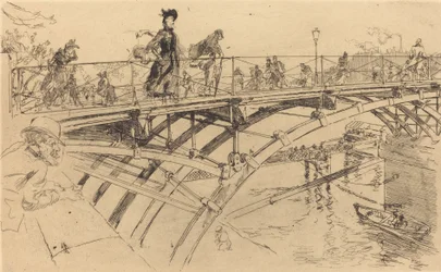 Bridge of Arts Le pont des Arts, 1890.