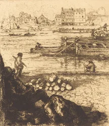 Dockman, Pier vid La Gare Le debardeur, quai de La Gare, 1894.