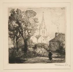Kyrkan i Jouy-le-Moutier (Seine-et-Oise)