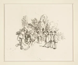 Lady Riding Cow, Other Figures och Elephant