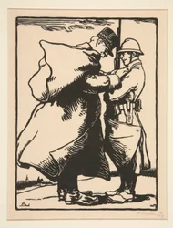 Le G?n?ral Joffre d?core (General Joffre Decorates), från La Guerre de 1914, första serien, nr. 12