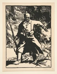 Den preussiske soldaten, från Kriget 1914, första serien, nr. 10