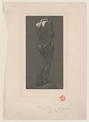 Nakenstaty, sedd bakifrån, ca. 1902.