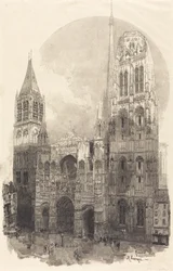 Rouens katedral La Cathedral de Rouen, 1888.