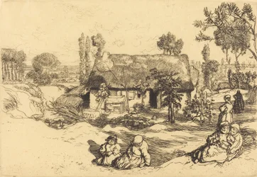 Skydd för de fattiga, Vendee Le nid de pauvres, Vendee, 1909.
