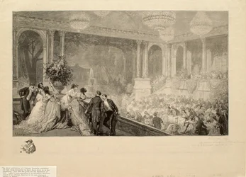 Fest i Tuilerierna för utställningen 1867