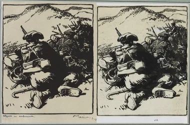 Alperna i bakhåll, 1914.