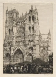 Amiens katedral, inventeringsdagen, 1887.