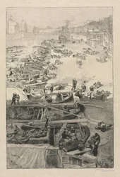 Ankomst av potatis till Hotel de Ville, 1883.