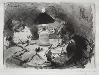 Runt lampan, 1891.