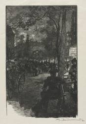 Boulevard Montmartre, kväll, 1890.
