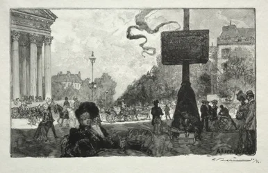 Hörn av Rue Royale, 1890.