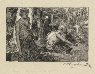 Fontainebleau Forest: Gatherine Liljekonvalj La Forêt de Fontainebleau..., 1890.