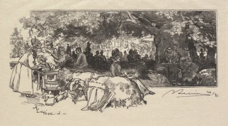 Fontainebleau Forest: Mother Pichards Canteen La Forêt de Fontainebleau..., 1890.