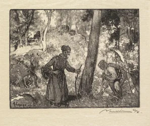 Fontainebleau Forest: Svampjägare på Rocher Bernard