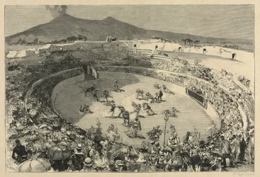 Italien. Festivalen i Pompeji, Gladiatorcirkusen
