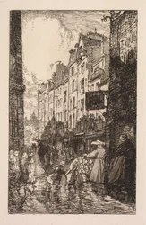 La Biévre, Les Gobelins, Saint-Séverin: Saint-Séverin-distriktet: Rue des Prêtres Saint-Séverin,