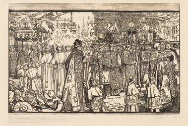 Corpus Christi processionen i Nantes, 1901.