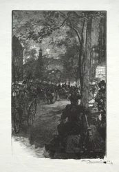 Boulevard Montmartre, kväll