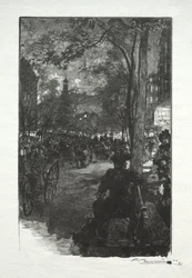 Boulevard Montmartre, kväll.