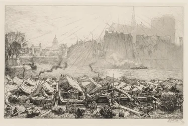 Den stora äppelmarknaden, 1917.