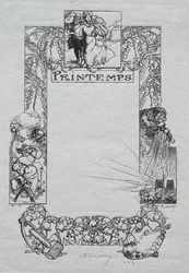 Parisalmanackan, 1897: Dekorativ kant, vår