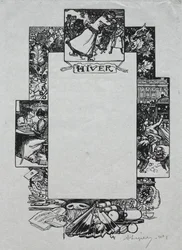 Parisalmanackan, 1897: Dekorativ kant, vinter