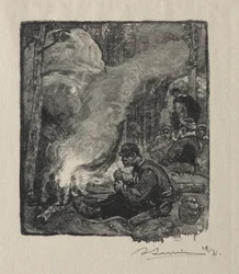 Skogshuggarnas måltid, 1887.