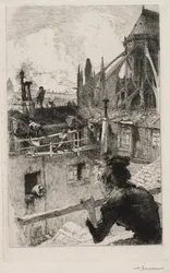 På taken nära Notre Dame, 1893.