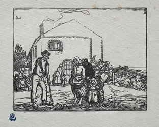 Tiggarna i det sista huset, 1905.