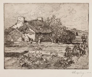 Old Bourrine, hus i Marais, Vendée, 1892.