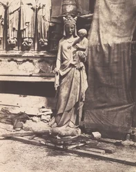 [Skulptur av Jungfru och barn, Notre Dame, Paris], 1853-1854.