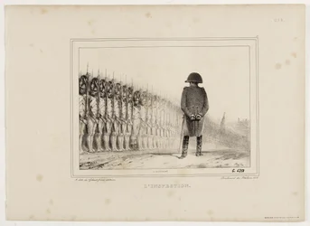Litografialbum från 1833, nr 5: Inspektionen