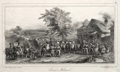 Album för 1831: Militär konvoj