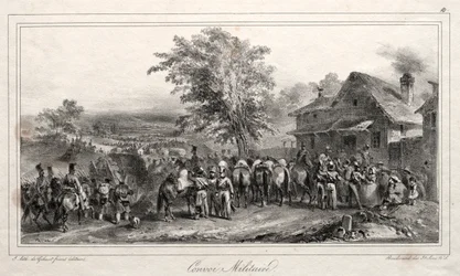 Album för 1831: Militär konvoj, 1831.