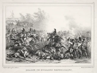Album för 1833: Charge of Republican Hussars
