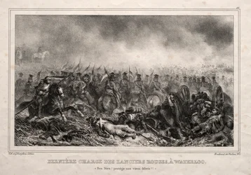 Red Lancers sista anfall vid Waterloo.
