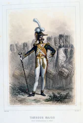 Trummajor i Grenadiers-à-Pied, 1859.