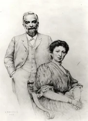 Adolphe Giraudon (1849-1929) och hans fru, Claire, 1907