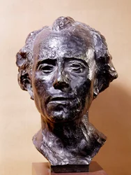 Byst av Gustav Mahler (1860-1911), tonsättare. Skulptur av Auguste Rodin (1840-1917), 1800-talet, Paris, Musée Rodin