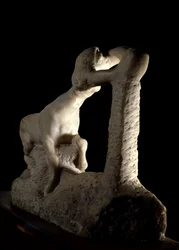 La centauresse Marmorskulptur av Auguste Rodin (1840-1917) 1900-talets Paris, Musee Rodin.