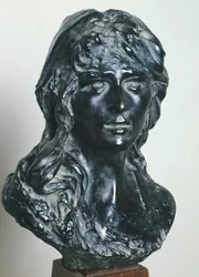 Mignon (Porträtt av Rose Beuret), av Auguste Rodin (1840-1917), porträtt
