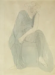 Sittande kvinna; Femme Assise,