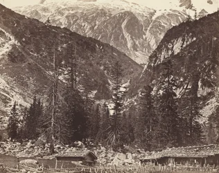 Chalet de Handeck, Hasli-dalen, kantonen Bern, Schweiz, ca. 1860