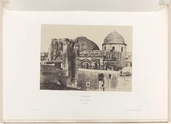 Utsikt över Heliga gravens kyrka i Jerusalem Jerusalem. Sankt graven. Vue générale (titel på objekt)