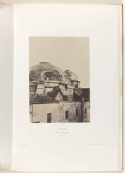 Kupolen av den heliga gravens kyrka i Jerusalem Jerusalem. Sankt graven. Coupole (titel på objekt)