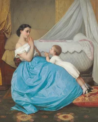 En aftonbön, 1858