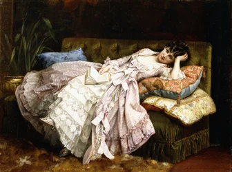 En liggande skönhet, 1877