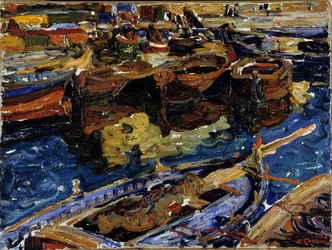 Båtar i den gamla hamnen i Marseille