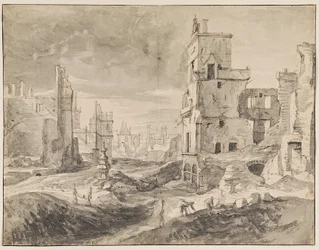 Bryssel efter bombardementet 1695